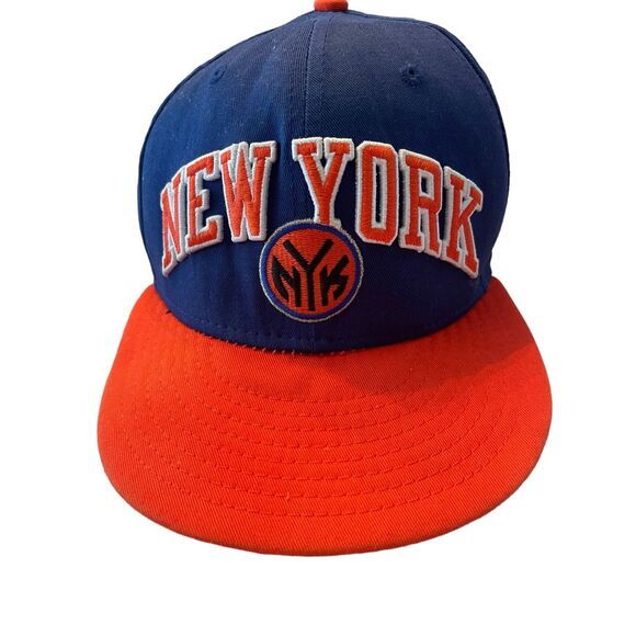 NE New Era 9Fifty Unisex Blue & Orange New York Knicks Snapback Trucker Cap OSFA - Picture 2 of 10